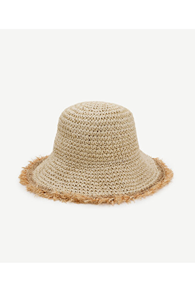 Yargıcı Püskül Detaylı Rafya Kaplin Şapka