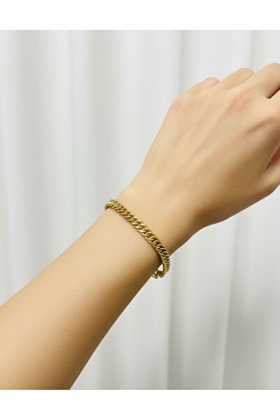 kuyumcu nurettin 4 gr (GRAM) Dallas Bileklik Künye 14 Ayar Altın (Unisex)