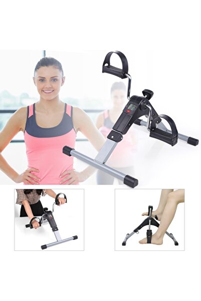 BUNCA دراجة تمارين ارضية,للياقة البدنية بدواسة و شاشة LCD, عجلة لممارسة تمارين اليد والقدم قابلة للطي