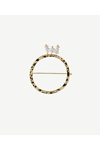 Yargıcı Barok İnci Detaylı Broş