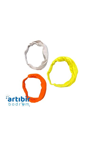 YELPAZE DÜNYASI Set Bandana din Bumbac Pieptanat Elastic Model Parașuta