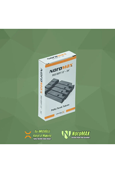 Noromax 1/2''-3/4'' Tezgah Pafta Yedek Diş Açma Tarak Standart Çelik