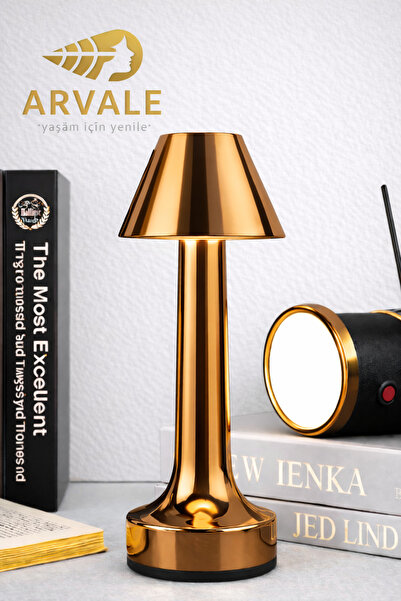 ARVALE Taşınabilir Masa Lambası – Şarjlı, USB Type-C, Dokunmatik LED Işık