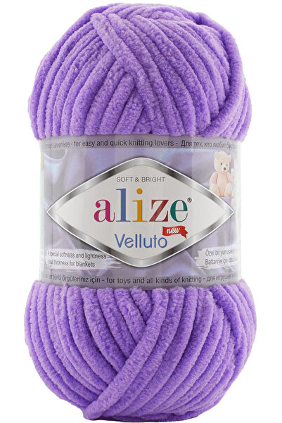Alize Velluto Ață groasă de catifea pentru tricotat manual 43 Lavanda