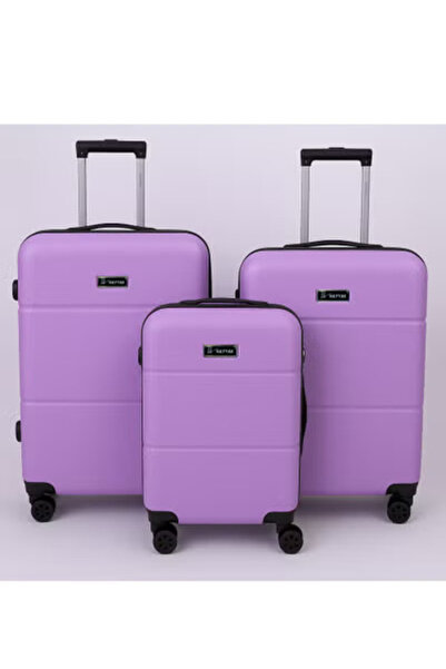 Hayyak مجموعة من ٣ حقائب سفر مع حقيبة يد وحقيبة سفر مسجلة بقفل رقمي | ٢٠/٢٤/٢٨ - بنفسجي