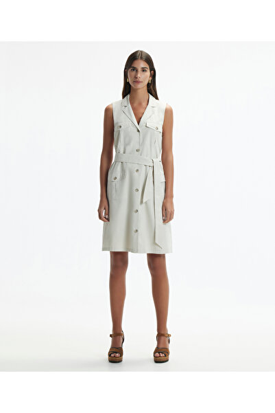 Yargıcı Pocket Detailed Belted Above Knee Dress