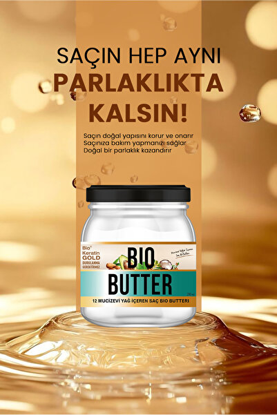 Bio Keratin Gold Bio Butter Saç Bakım Yağı 210 Ml