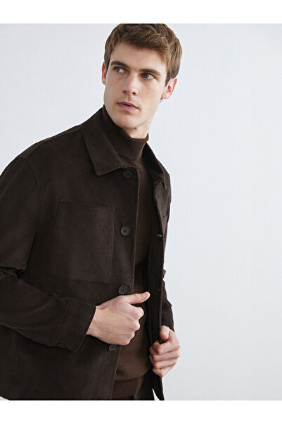 LC Waikiki Peak Yeni Sezon Regular Fit Uzun Kollu Kadife Erkek Gömlek Ceket