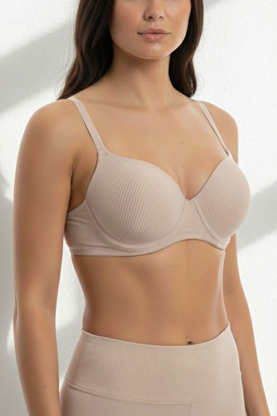 MILANOFOX Σουτιέν Push-Up με ραβδωτό σχέδιο και κορδόνι που μαζεύει λουράκι -...