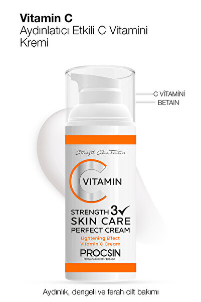 PROCSIN Aydınlatıcı Ve Canlandırıcı Etkili C Vitamini Krem 50 ml