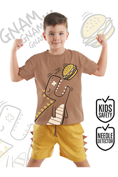 Denokids Oyuncu Dino Erkek Çocuk Yazlık T-shirt Şort Takım