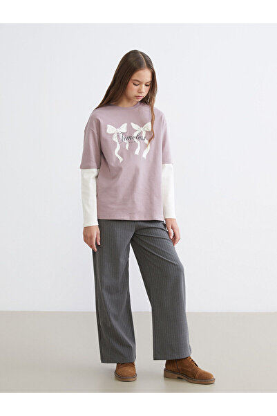 LC Waikiki Özmarka Нова колекция Еластични панталони с ленти за момичета