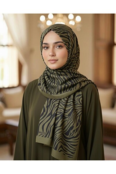 JAWEL ŞAL JAWEL Kadın Etnik Desen Soft Şal YEŞİL