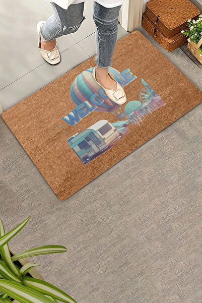 Valerine Life Covoraș de bun venit cu tematică parc de distracții și balon 45...