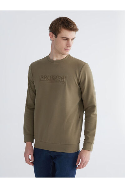 LC Waikiki Özmarka New Season Crew Neck Printed Men's Sweatshirt