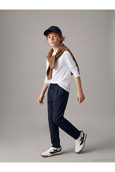 LC Waikiki Момчешки панталони с еластична талия и плисета