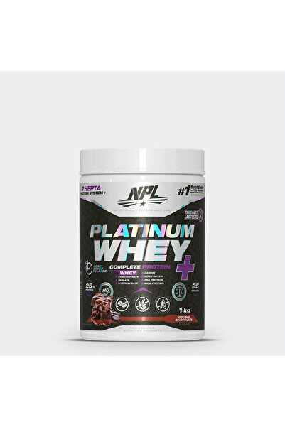 npl بروتين مصل اللبن البلاتيني + شوكولاتة مزدوجة - 1 كجم