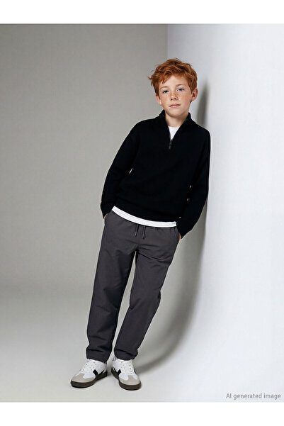 LC Waikiki Момчешки панталон с поларена подплата и ластик на талията