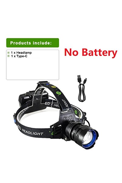 Choice مجموعة C - مصباح أمامي LED فائق القوة بدون بطارية، 89000000 لومن، فائق...