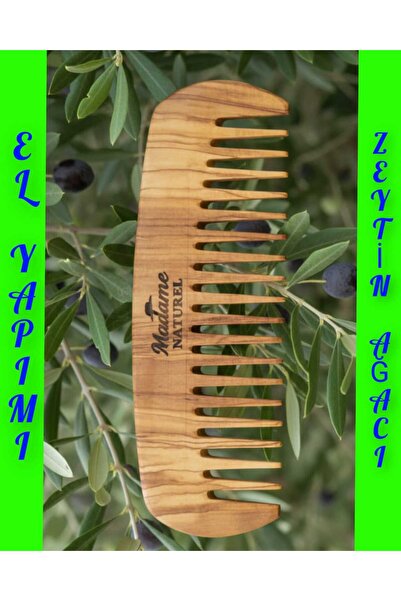 MADAMENATUREL EL YAPIMI ŞİMŞİR TARAK ( ZEYTİN AĞACINDAN İMAL EDİLMİŞTİR) %100...