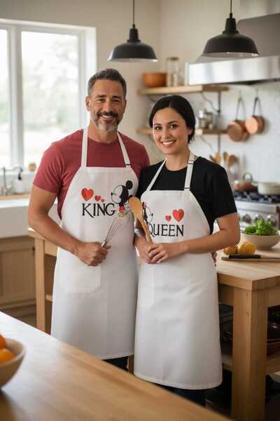 wera Çift Baskılı Mutfak Çalışma Önlüğü