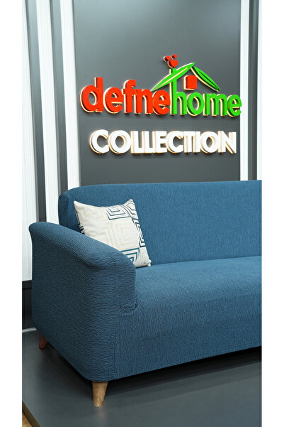 defnehome collection Jakar Kumaş Lastikli Kayma Yapmayan3 Kişilik Tekli Kanep...