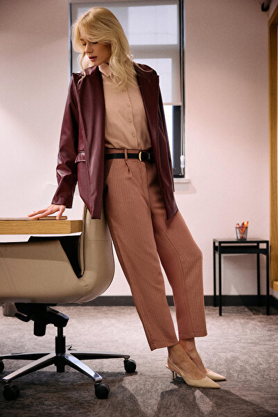 Touché Privé Striped Pleated Pant