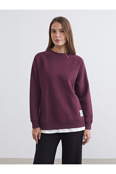 LC Waikiki Özmarka New Season Crew Neck Oversize Women's Thick Sweatshirt