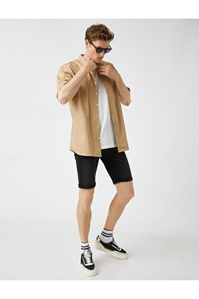 Koton Layered Leg Denim Shorts