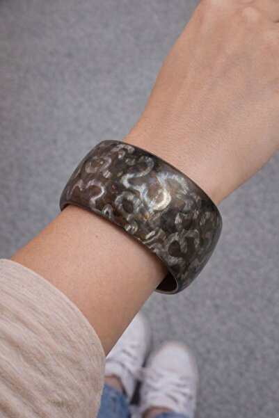 Gönülden Tasarım DESENLİ KALIN KEMİK KADIN BİLEZİK ÇAP 7 CM