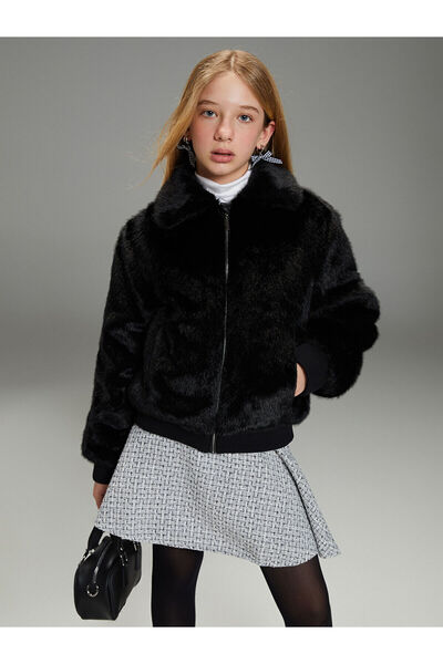 LC Waikiki Palton din blană artificială pentru fetiță