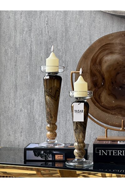 YASAR CONCEPT Cafeambre Cam Mumluk Set