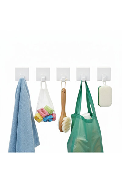 alpikom 2 ADET KENDİDEN YAPIŞKANLI ASKILIK BANYO LAVABO MUTFAK KİLER KAPI ARKASI