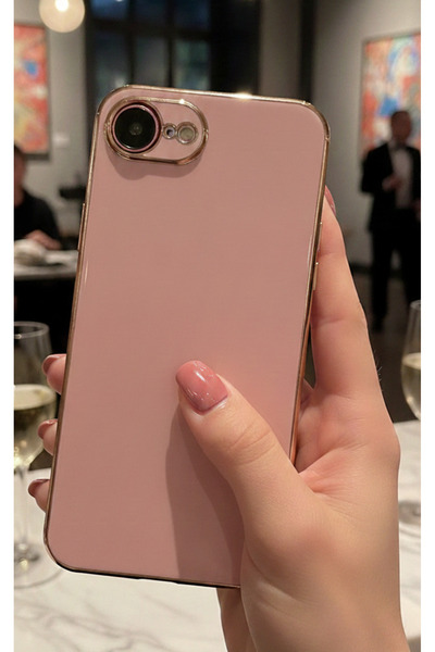 TechTrove iPhone 16E İçin Uyumlu Parlak Tasarım Kamera Korumalı Esnek A Kalit...