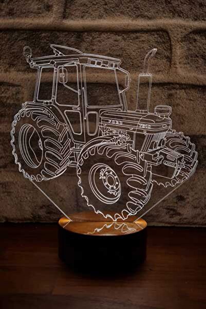 BY-LAMP Traktör Figürlü Dekoratif Hediye Led Masa Lambası | ByLamp
