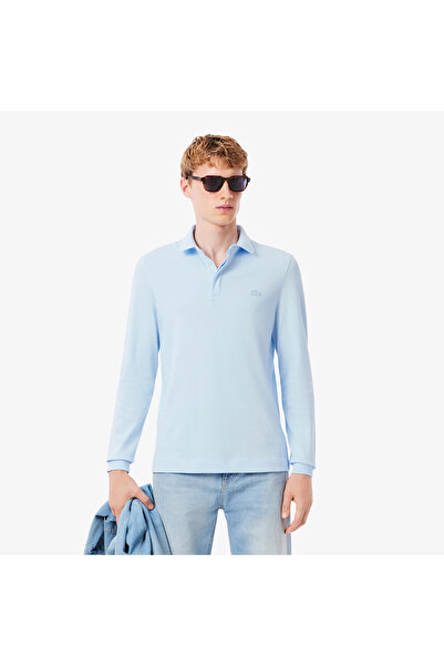 Lacoste Erkek Regular Fit Uzun Kollu Mavi Paris Polo