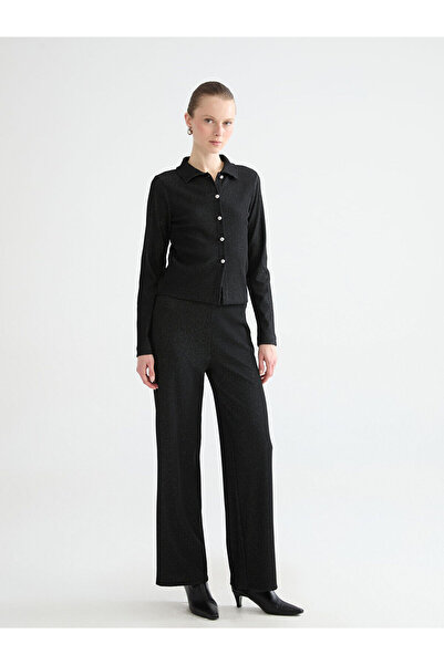 LC Waikiki Peak New Season Elastic Waist Shiny Look Women's Trousers