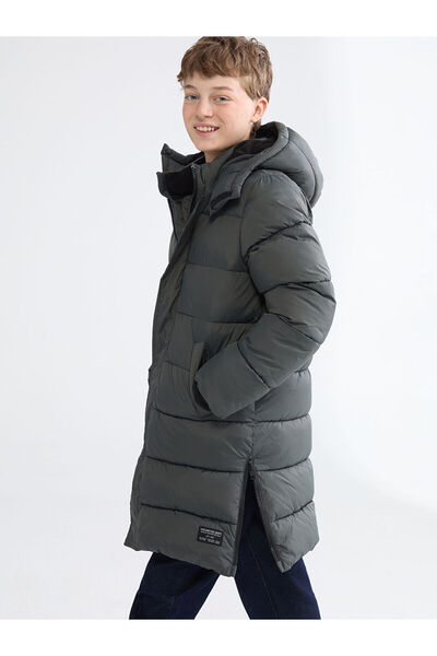 LC Waikiki Παιδικό ανδρικό παιδικό παλτό με κουκούλα LCW