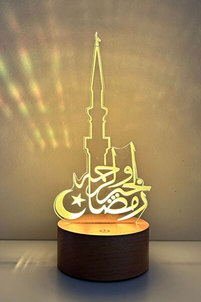 BY-LAMP Ay Yıldızlı Minare Figürlü Dekoratif Hediye Led Masa Lambası | ByLamp