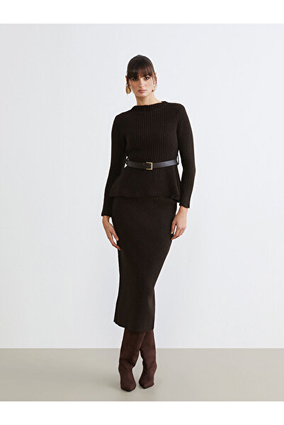 LC Waikiki Elastic Waist Knitted Skirt