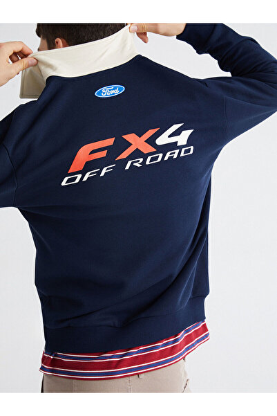 LC Waikiki XSIDE Polo Guler Ford cu imprimeu pentru bărbați Swea tricou