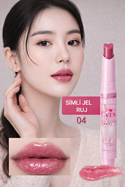 magic casa Simli Jel Ruj – Cam Parlak Görünüm | Kalp Uçlu | Akışkan Jel Doku ...