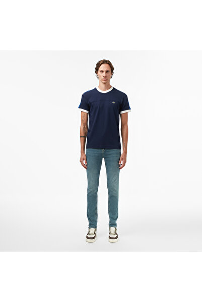 Lacoste Erkek Slim Fit Mavi Jean Pantolon