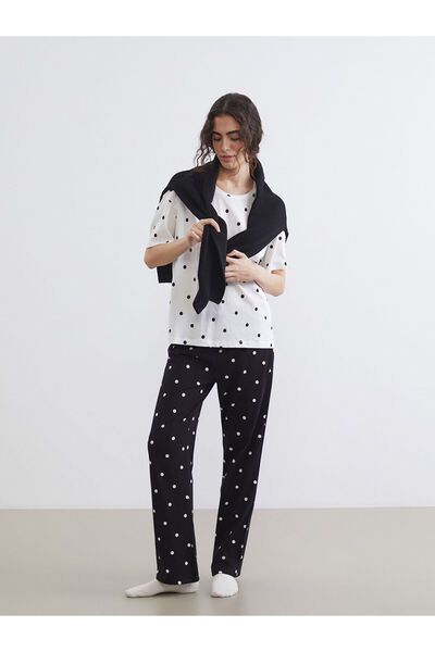 LC Waikiki Γυναικείο παντελόνι πιτζάμας Peak New Season με ελαστική μέση και ...