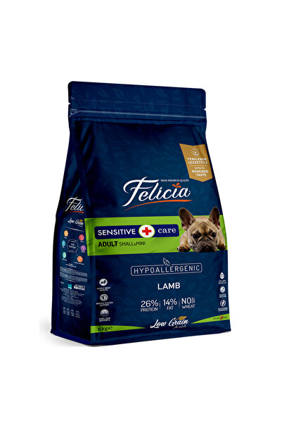 Felicia 6 Kg Yetişkin Kuzulu Small/Mini Az Tahıllı HypoAllergenic Köpek Maması