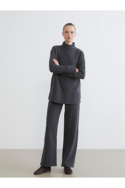 LC Waikiki Two Mt Shop Quality Lcw Everyday Anthracite Ribbed Straight Slim &...