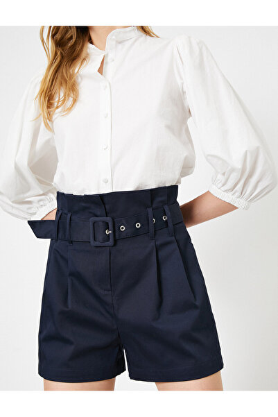 Koton Λεπτομερές παντελόνι με ζώνη ψηλής μέσης