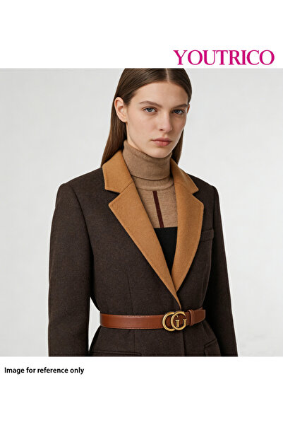 Youtrico حزام G نسائي من الجلد الأصلي - كلاسيكي متعدد الاستخدامات