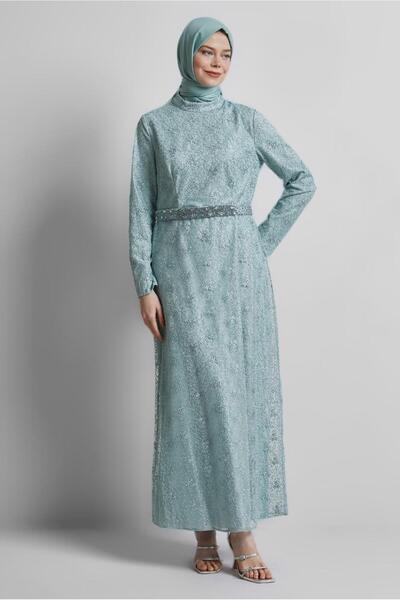 Alvina فستان فضي 44778