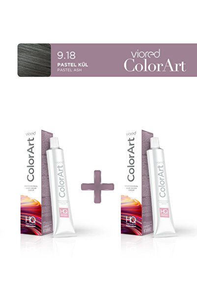 viored 2'li Colorart Tüp Boya 60 ml 9.18 Pastel Kül